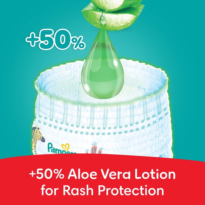Pampers Rash Protection Size 7, 17+kg Baby Diaper Pants, Pack of 40's
