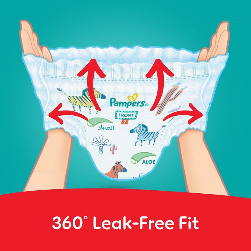 Pampers Rash Protection Size 7, 17+kg Baby Diaper Pants, Pack of 52's