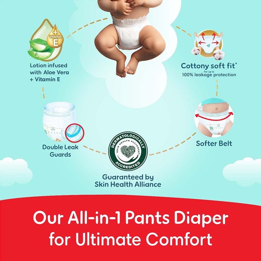 Pampers Ultimate Comfort Size 6, 16+kg Baby Diaper Pants, Pack of 54's