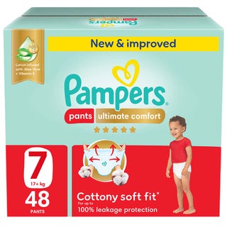 Pampers Ultimate Comfort Size 7, 17+kg Baby Diaper Pants, Pack of 48's