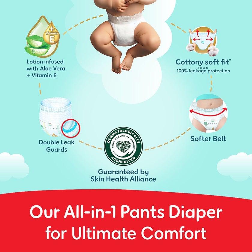 Pampers Ultimate Comfort Size 4, 9-14kg Baby Diaper Pants, Pack of 90's