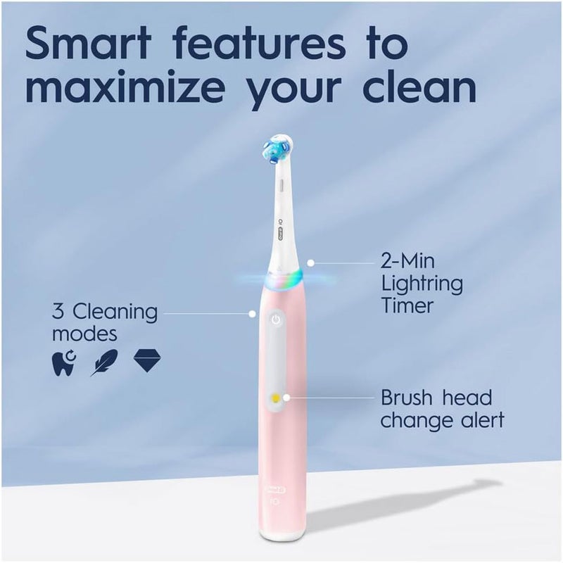 Braun Oral B iO Series 3 Rechargeable Electric Toothbrush - Pink
