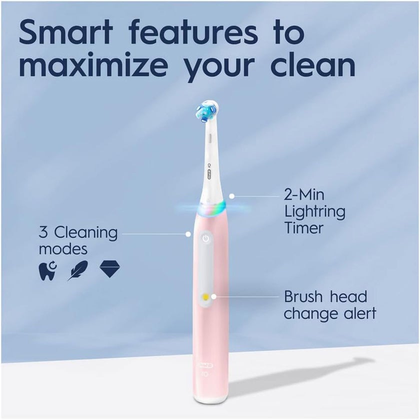 Oral B iO Series 3 Rechargeable Electric Toothbrush - Pink
