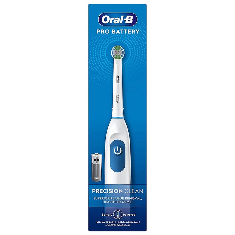 Braun Oral B Pro Battery Precision Clean Electric Toothbrush - White