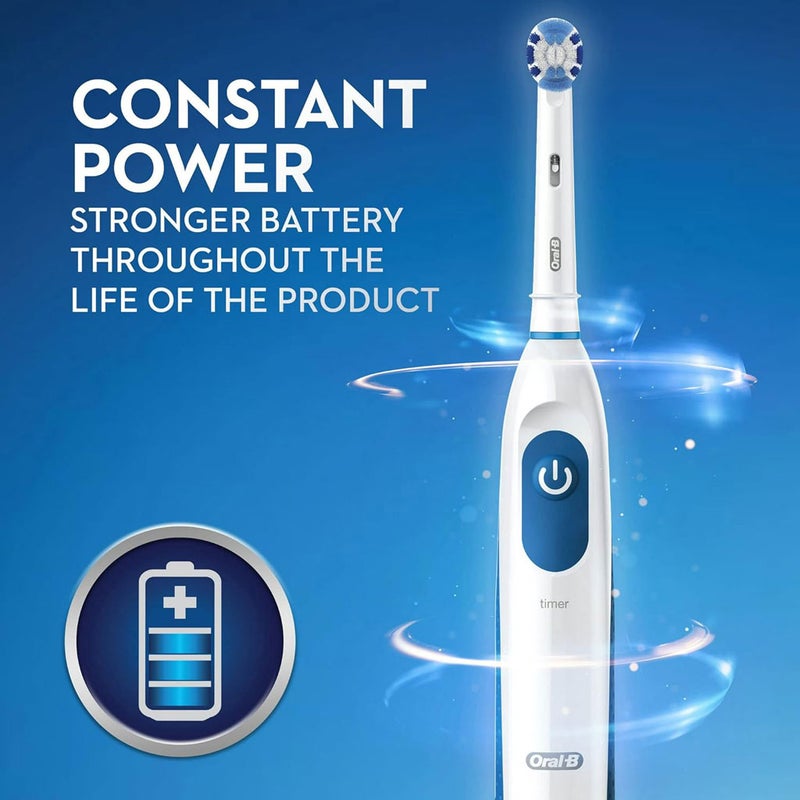 Braun Oral B Pro Battery Precision Clean Electric Toothbrush - White