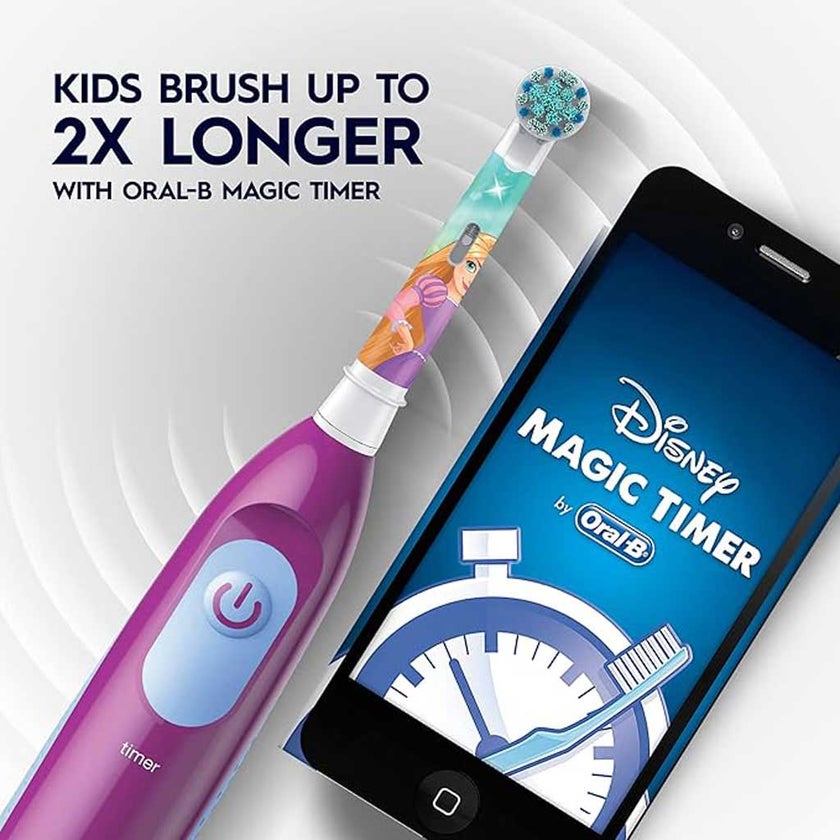 Oral B Disney Princess Extra Soft Bristles Kids Electric Toothbrush