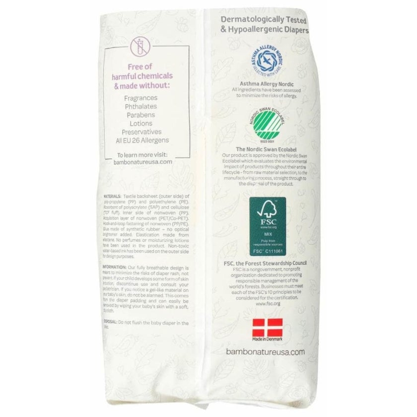 Bambo Nature Dream Size 2, 3-6kg Eco-Friendly Baby Diapers, Pack of 32's