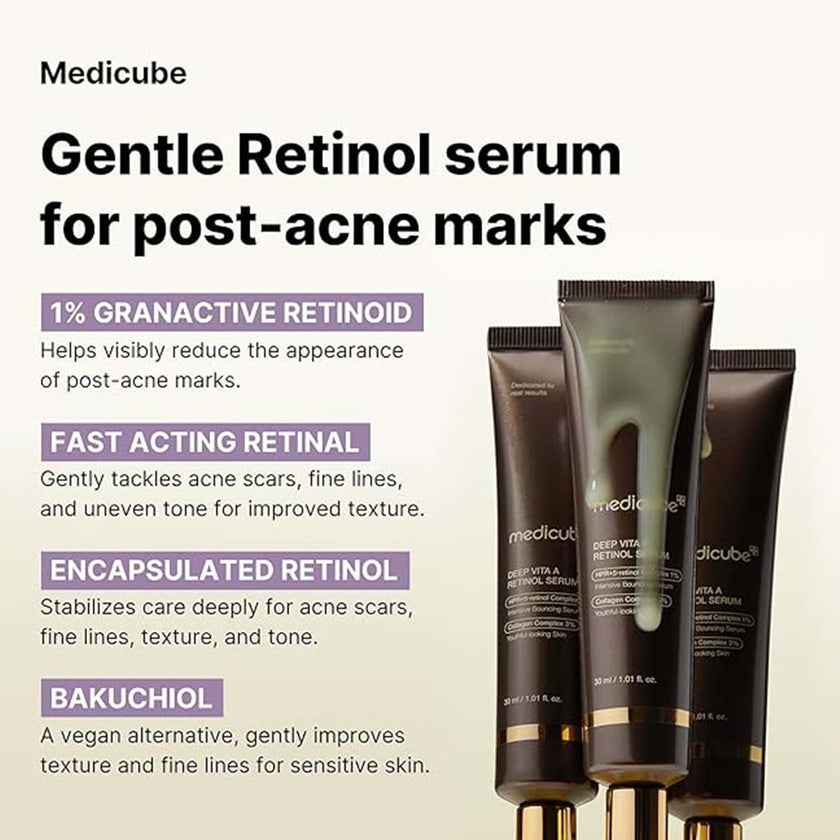 Medicube Deep Vita A 1% Retinol Complex Intensive Bouncing Face Serum 30ml