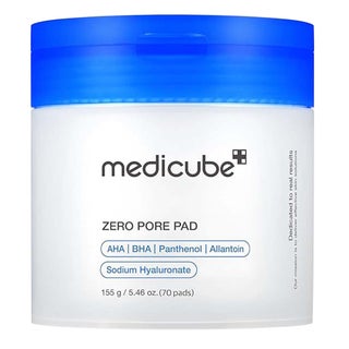 Medicube Zero Pore 2.0 AHA + BHA Facial Toner Pads For Pore Tightening 155g, Pack of 70's