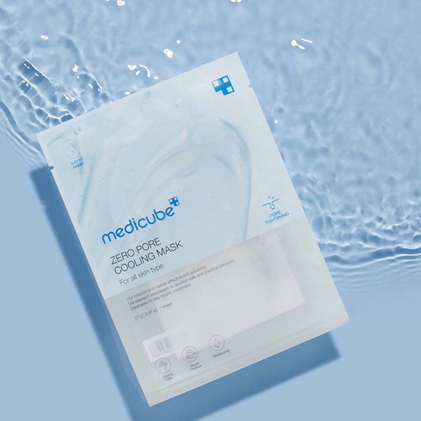 Medicube Zero Pore Cooling Face Sheet Mask For All Skin Types 27g, Pack of 4’s