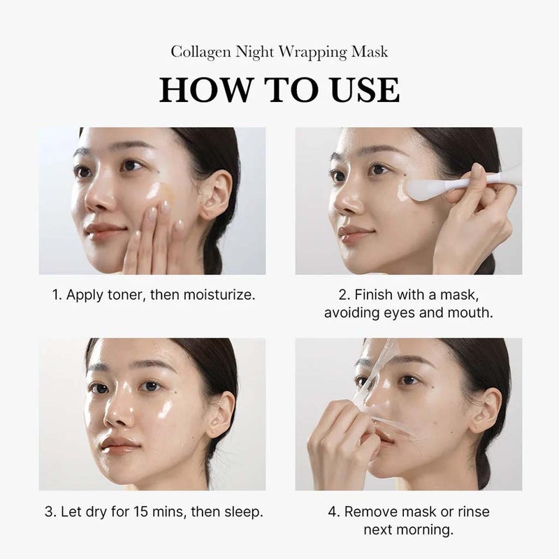 Medicube Collagen Night Wrapping Peel Off Face Mask With Niacinamide & Ceramides 75ml