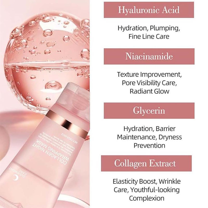 Medicube Collagen Night Wrapping Peel Off Face Mask With Niacinamide & Ceramides 75ml
