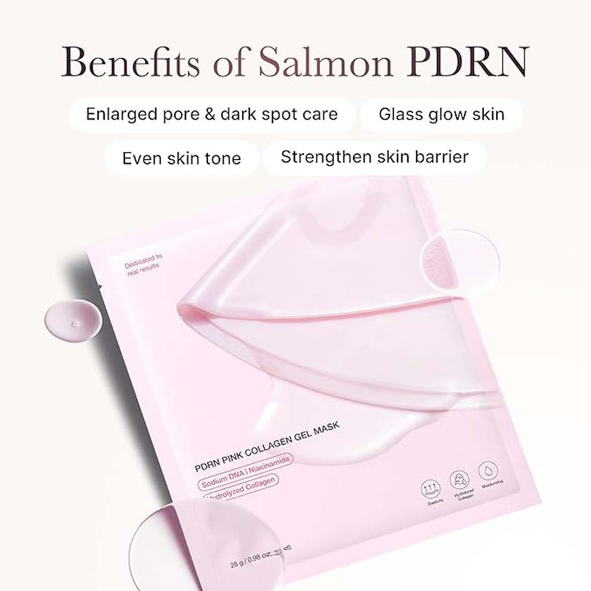 Medicube PDRN Pink Collagen Gel Sheet Mask 28g, Pack of 4's
