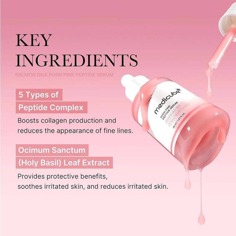 Medicube PDRN Pink Peptide Face Serum For Dark Spots 30ml