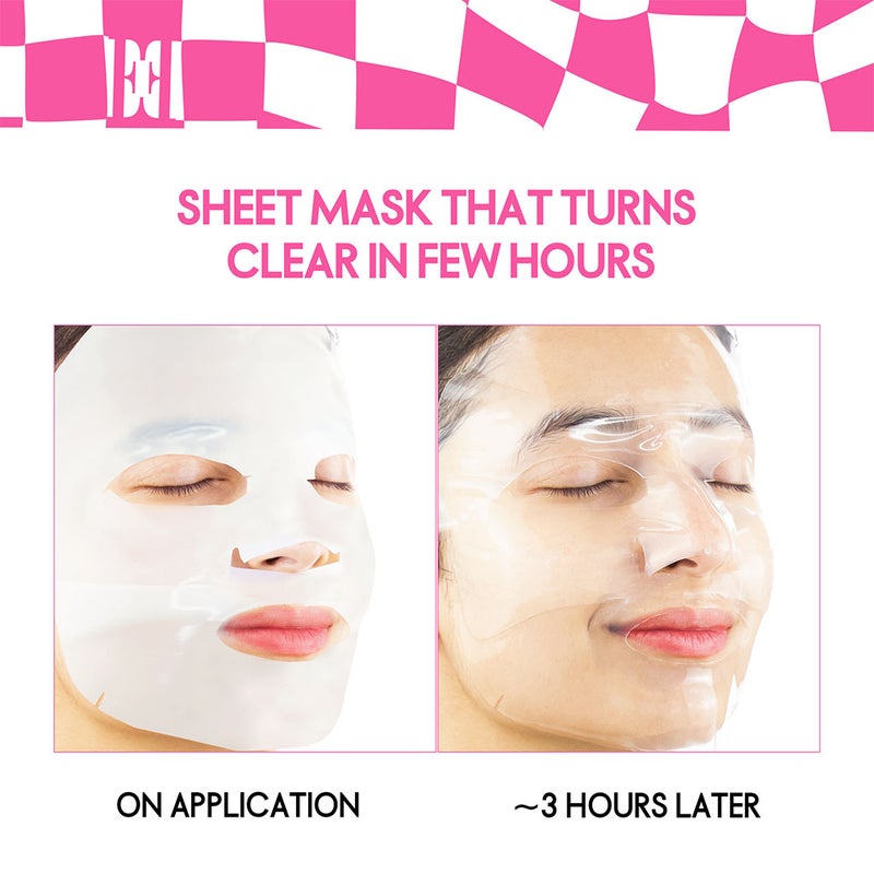Elle Deep Collagen Color Changing Face Sheet Mask 23g, Pack of 4’s