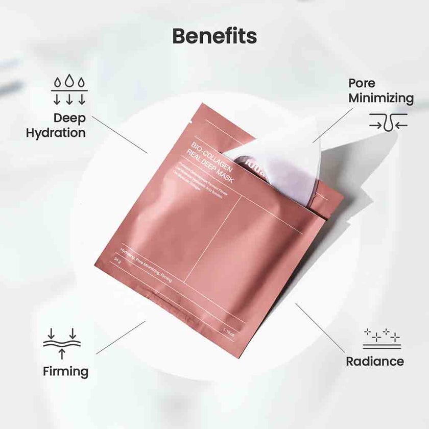 Biodance Bio-Collagen Real Deep Skin Firming Facial Sheet Mask 34g, Pack of 4’s