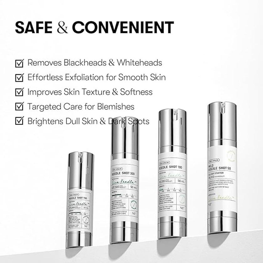 VT Cosmetics Cica Mild Hyalon Reedle 50 Shot All Day Starter Face Serum 50ml