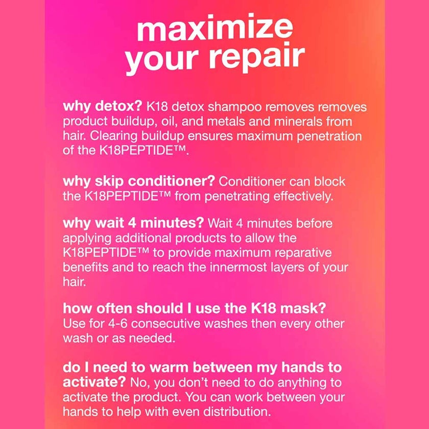 K18 Biometric Hair Science Molecular Repair Hair Mask 50ml