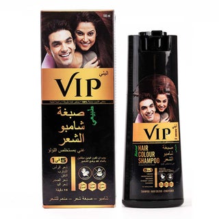 VIP Natural Hair Colour Shampoo 180ml, Color - Brown 
