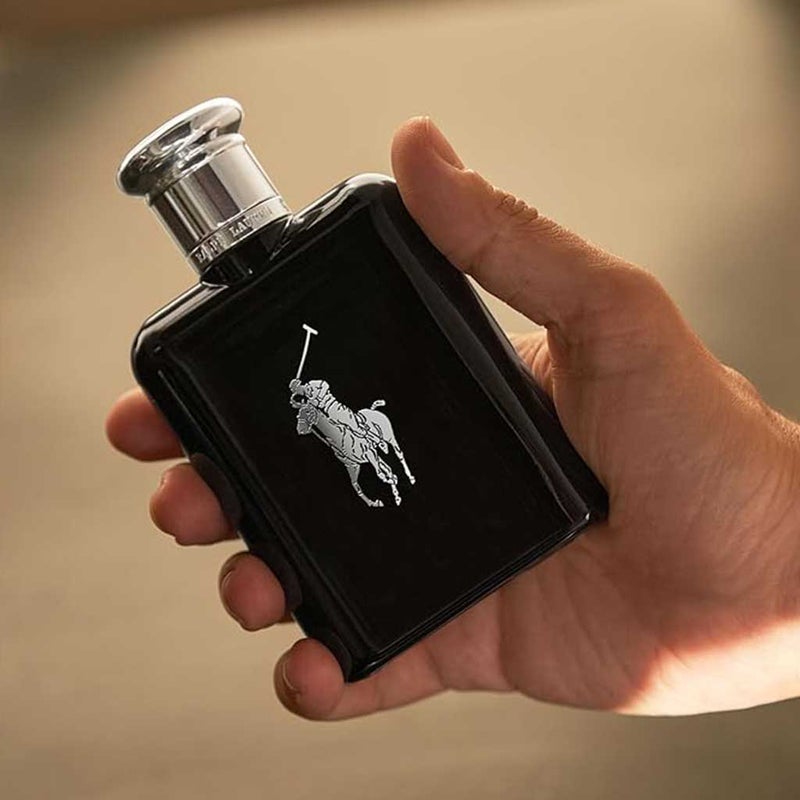 Ralph Lauren Polo Black Eau De Toilette For Men - Woody & Spicy Fragrance 125ml