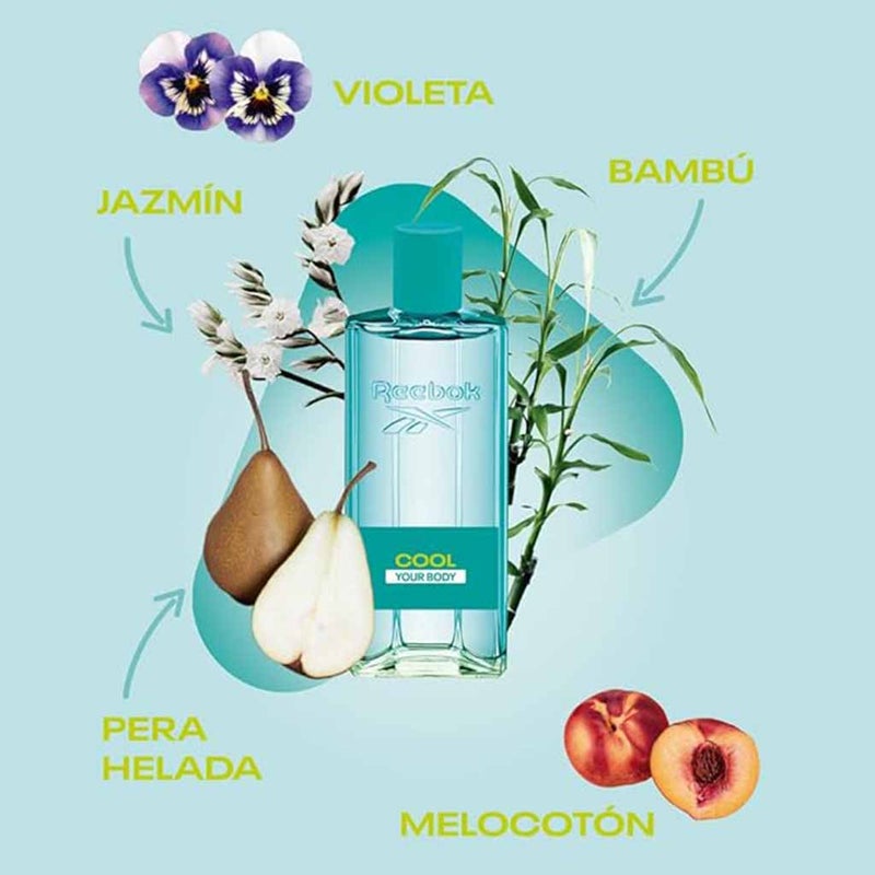 Reebok Cool Your Body Eau De Toilette For Women - Floral Fragrance 100ml