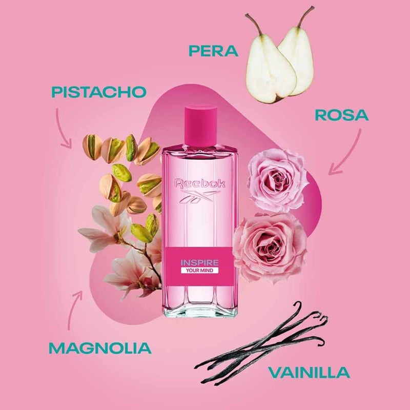 Reebok Inspire Your Mind Eau De Toilette For Women - Floral & Fruity Fragrance 50ml