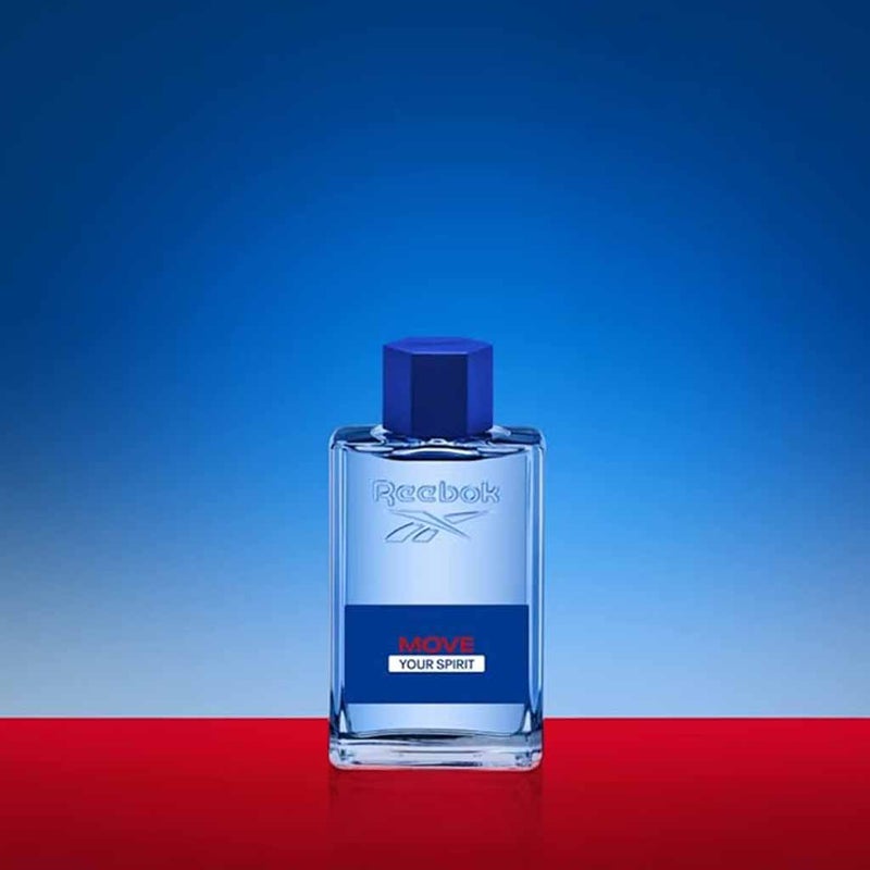 Reebok Move Your Spirit Eau De Toilette For Men - Fresh & Floral Fragrance 50ml