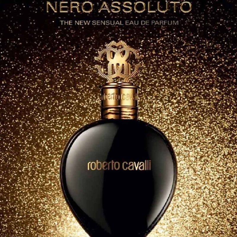 Roberto Cavalli Nero Assoluto Eau De Parfum For Women - Floral & Woody Fragrance 75ml