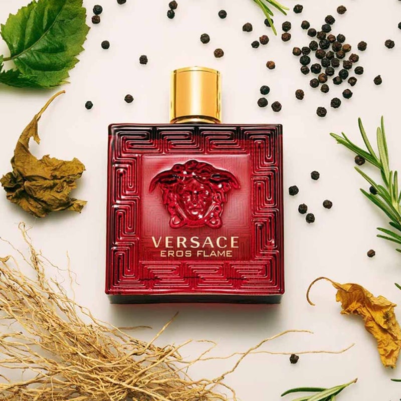 Versace Eros Flame Eau De Parfum For Men - Woody & Fresh Fragrance 100ml