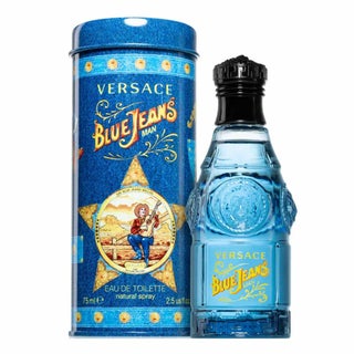 Versace Versus Blue Jeans Eau De Toilette For Men - Woody & Citrus Fragrance 75ml 