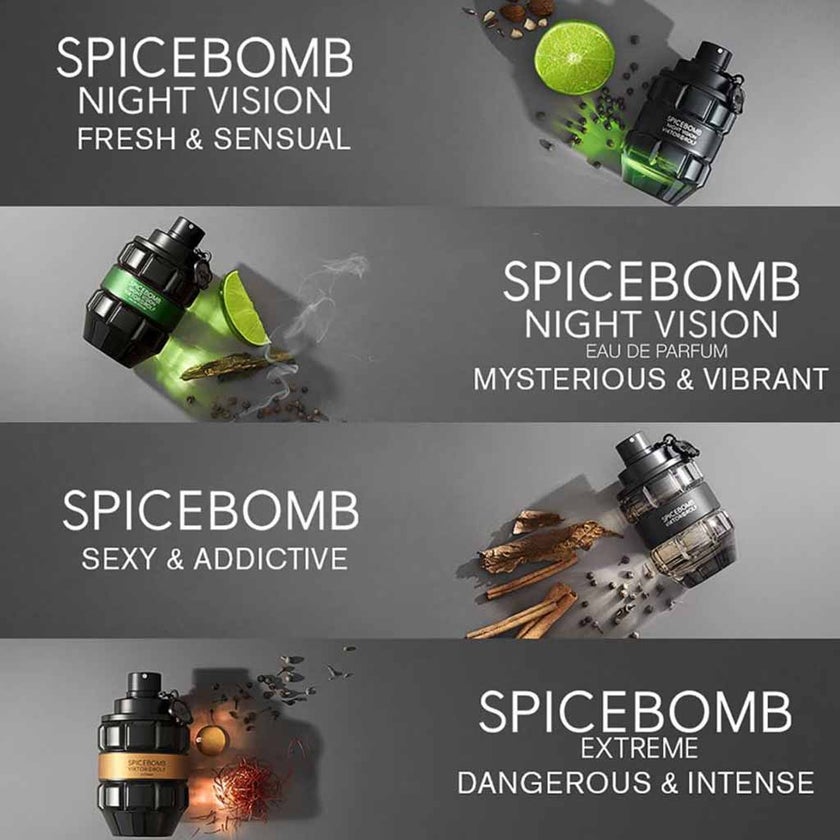 Viktor & Rolf Spicebomb Extreme Eau De Parfum For Men - Spicy & Woody Fragrance 90ml