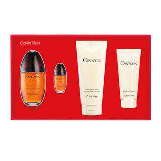 Calvin Klein Obsession Gift Set For Women - Pack of Calvin Klein Obsession EDT 125ml + EDT 15ml + Obsession Silking Body Lotion 200ml + Body Wash 100ml