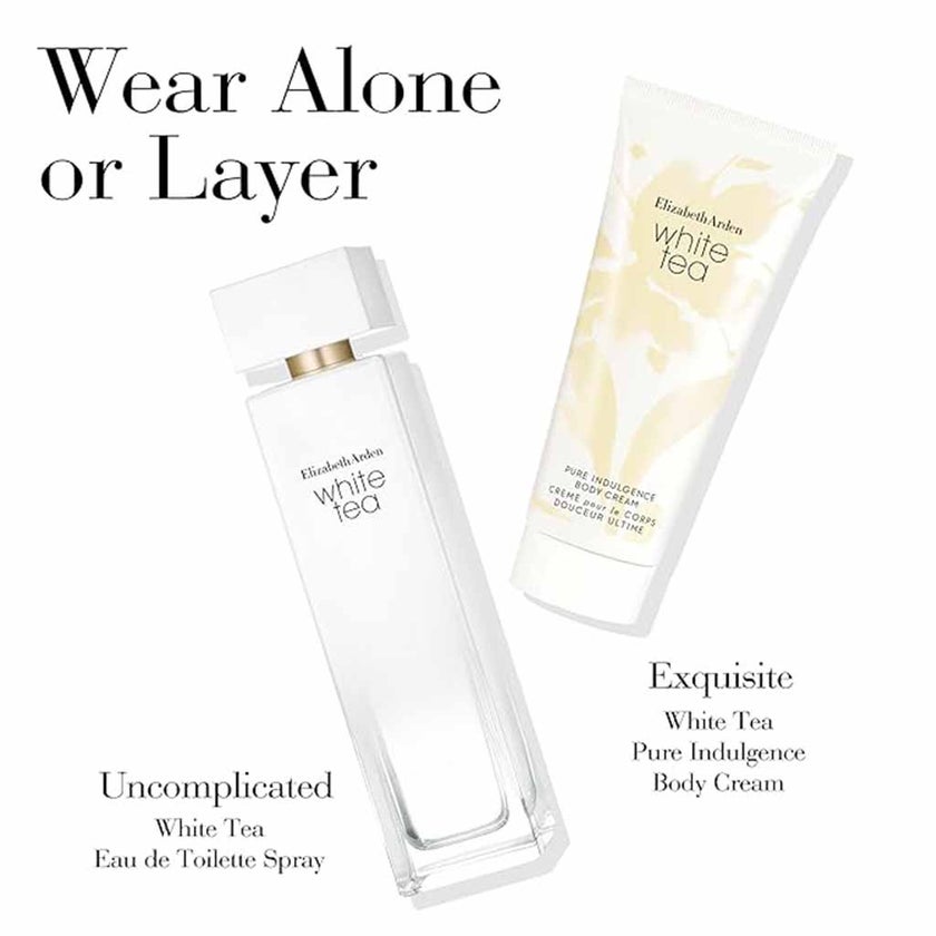 Elizabeth Arden White Tea Gift Set For Women - Pack of Elizabeth Arden White Tea EDP 30ml + White Tea Pure Indulge Body Cream 100ml 