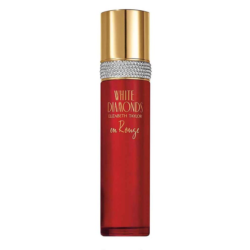 Elizabeth Taylor White Diamonds En Rouge Gift Set For Women - Pack of White Diamonds En Rouge EDP 100ml + En Rouge Body Wash 100ml + En Rouge Body Lotion 100ml 