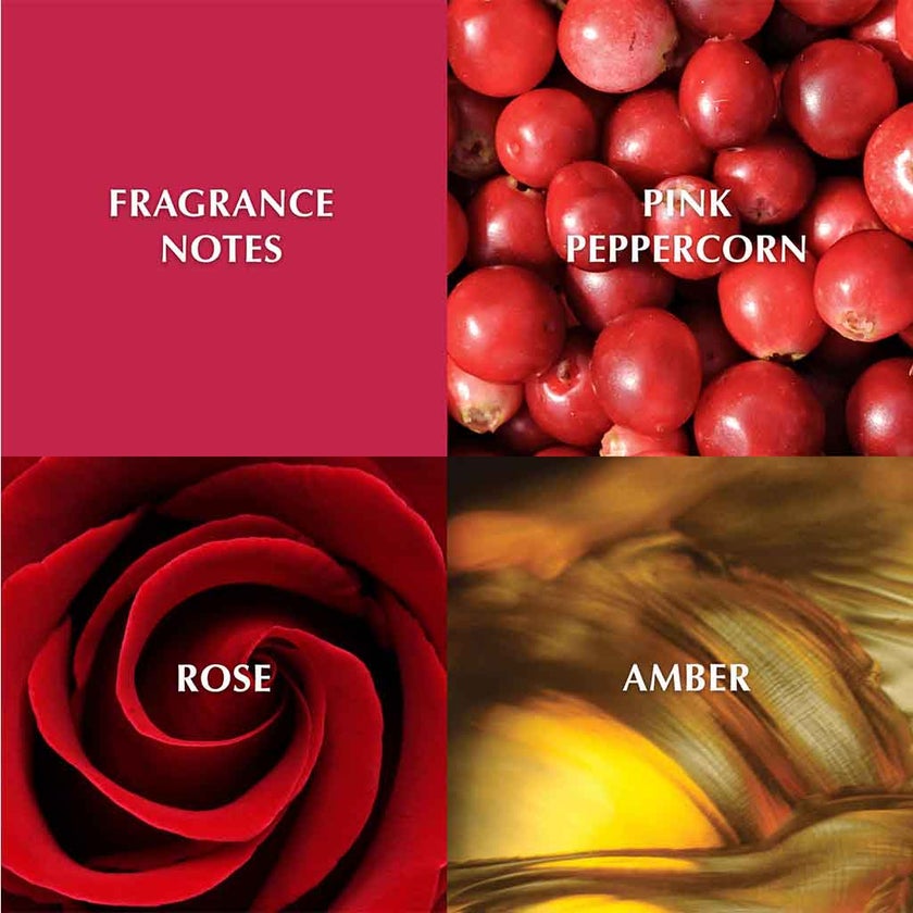 Elizabeth Taylor White Diamonds En Rouge Gift Set For Women - Pack of White Diamonds En Rouge EDP 100ml + En Rouge Body Wash 100ml + En Rouge Body Lotion 100ml 