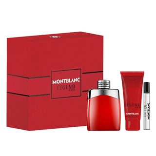 Mont Blanc Legend Red Gift Set For Men - Pack of Mont Blanc Legend Red EDP 100ml + EDP Mini Spray 7.5ml + Shower Gel 100ml 