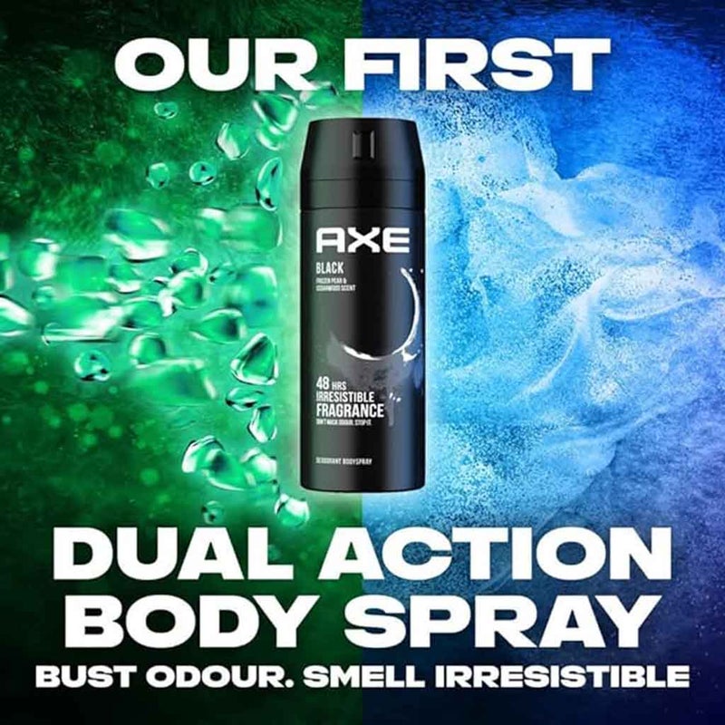Axe Black Frozen Pear & Cedarwood Fragrance Deodorant Body Spray For Men 150ml