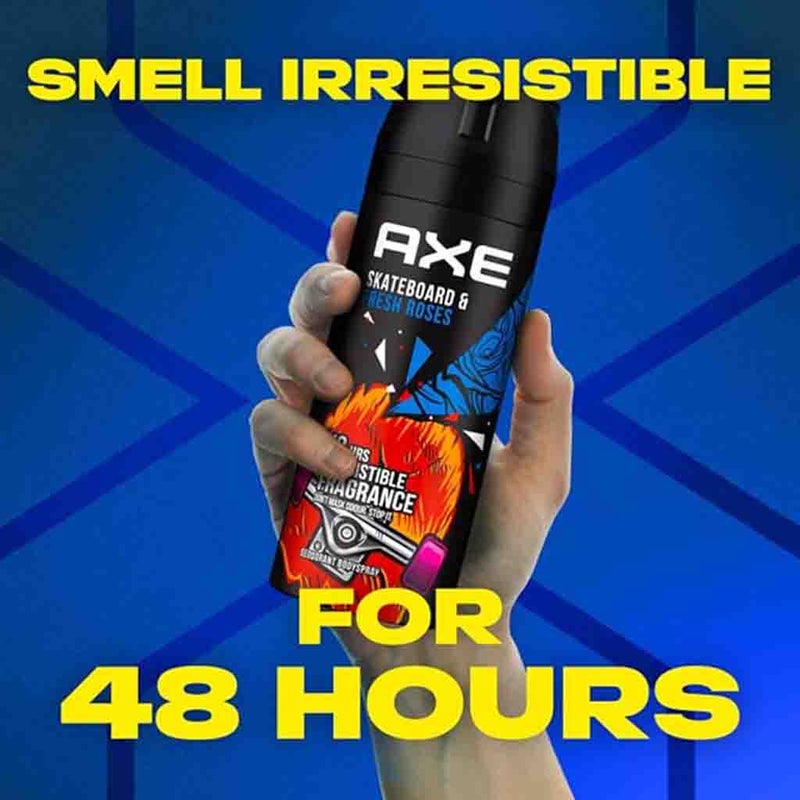 Axe Skateboard & Fresh Roses Deodorant Body Spray 150ml