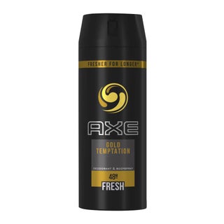 Axe Gold Temptation Gold Amber Fragrance Deodorant Body Spray For Men 150ml