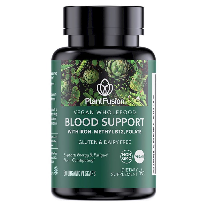 Plant Fusion Vegan Wholefood Blood Support Capsules, Pack of 60's