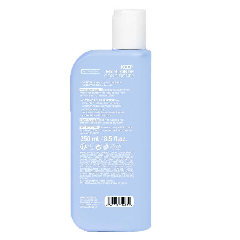 Ice Professional Keep My Blonde Conditioner For Cool Blonde Hair 250ml
