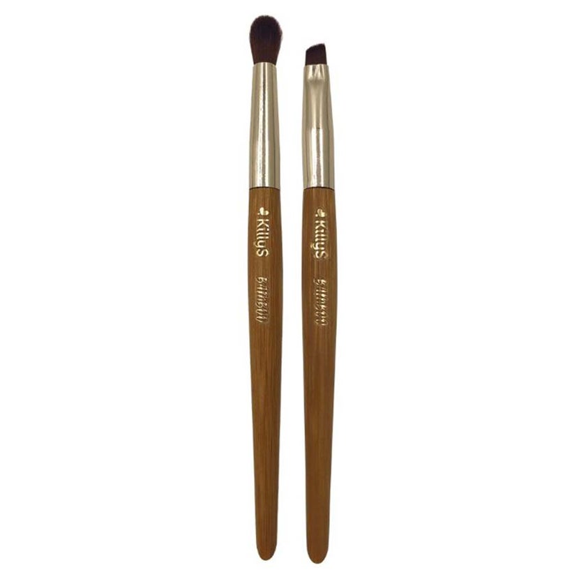 Killys Bamboo Collection Make-up Brush, Pack of Brow & Eyeliner, Eyeshadow Blender Brush 