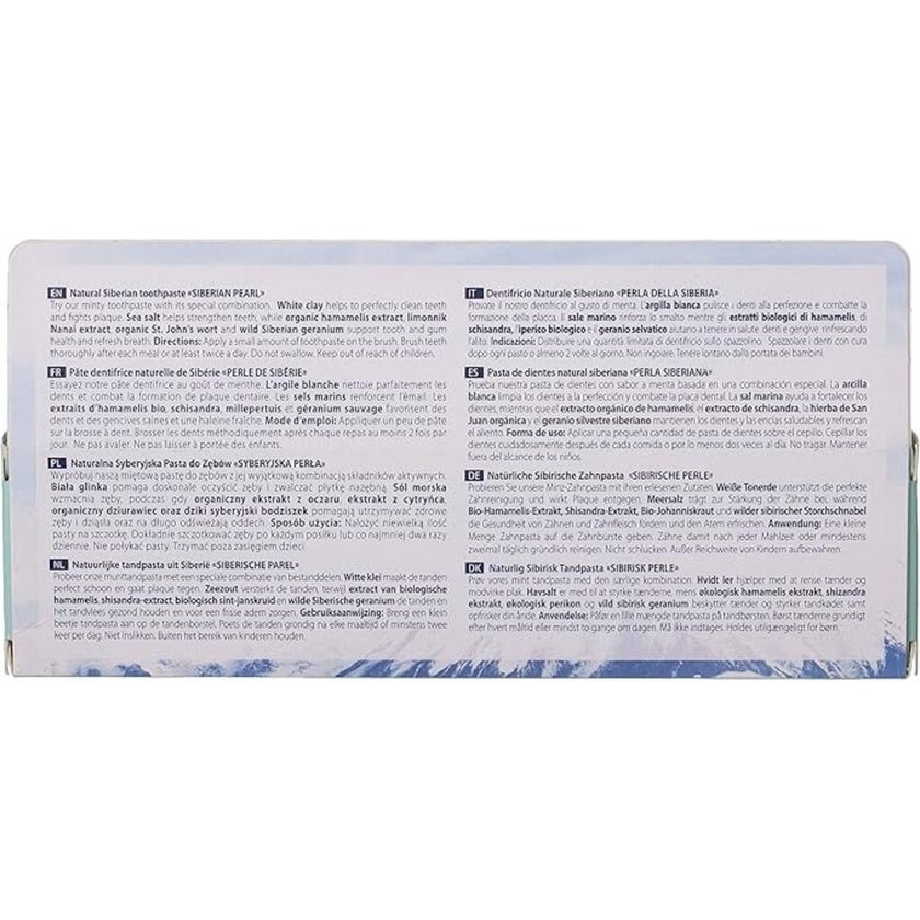 Natura Siberica Organic Toothpaste With Siberian Pearls 100g
