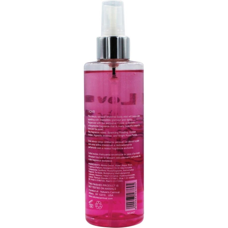 Nature's Carnival I Love Shimmer Body Mist For Women 236ml