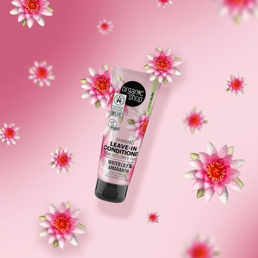 Organic Shop Water Lily & Amaranth Leave-in Conditioner For Colored Hair 75ml