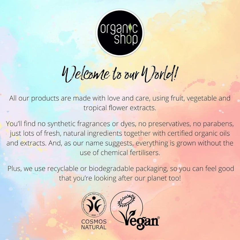 Organic Shop Water Lily & Amaranth Leave-in Conditioner For Colored Hair 75ml