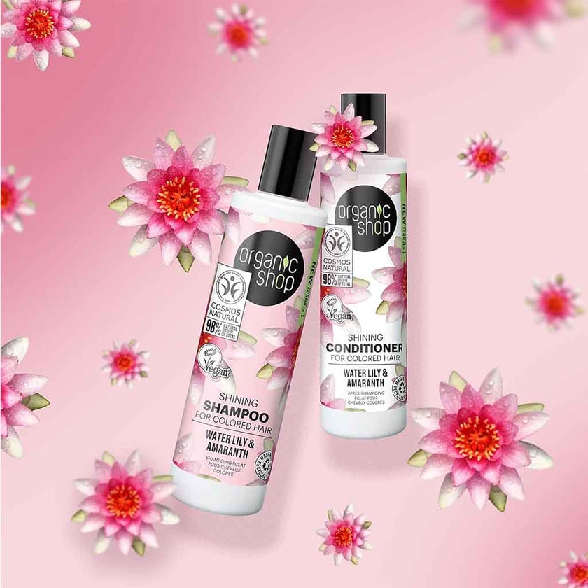 Organic Shop Water Lily & Amaranth Shining Conditioner For Colored Hair 280ml