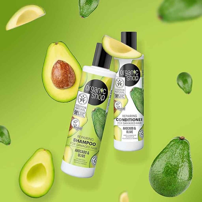 Organic Shop Avocado & Olive Repairing Conditioner For Damaged Hair 280ml