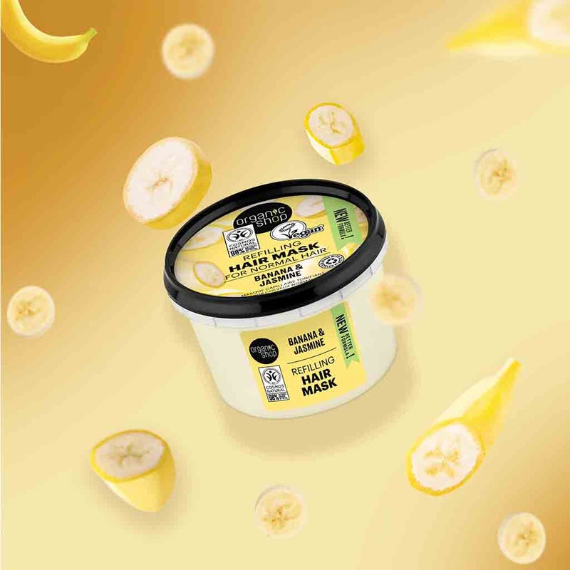 Organic Shop Banana & Jasmine Refilling Hair Mask For Normal Hair 250ml