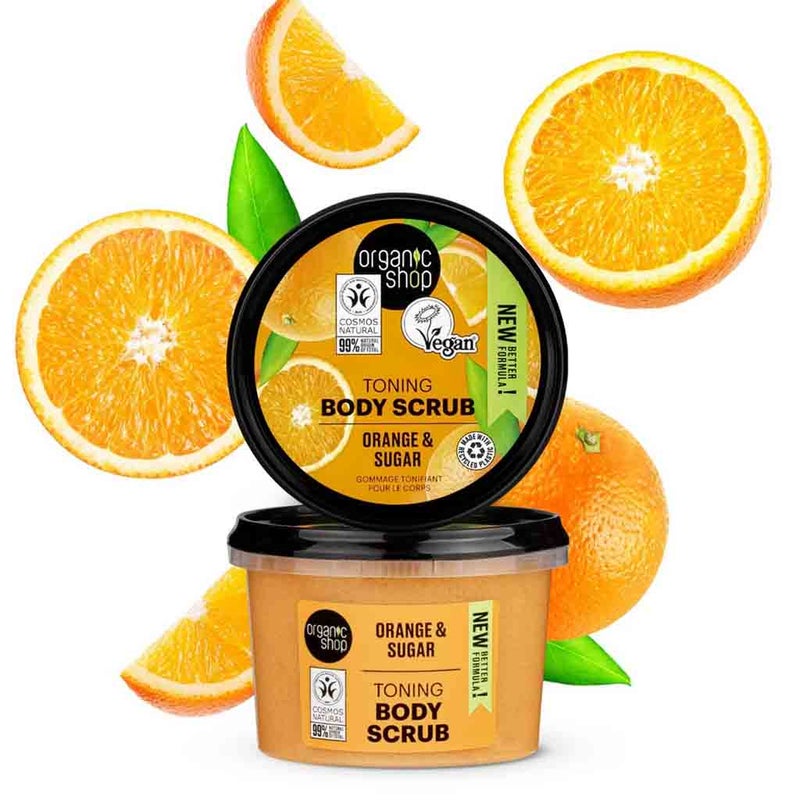 Organic Shop Orange & Sugar Toning Body Scrub 250ml